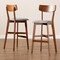 Baxton Studio Cameron Modern Grey Fabric and Walnut Brown Finished Wood 2-PC Bar Stool Set 176-11016-Zoro - alternate 8